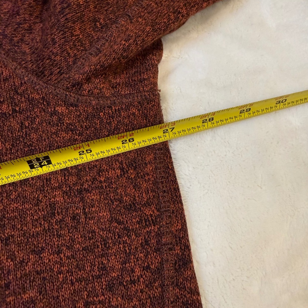 Eddie Bauer Mens 2XL Rust Orange Heathered Quarter Snap Fleece Pullover 13902980 - Picture 4 of 8